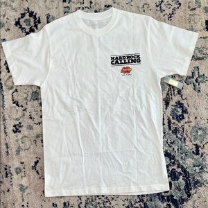 Hard Rock Calling White Short Sleeve Tee